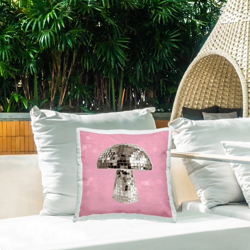 Housse et insert de coussin décoratif carré en polyester pour l'intérieur et l'extérieur