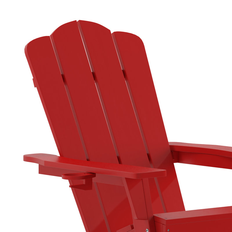 Chaise Adirondack berçante Delon, Rouge