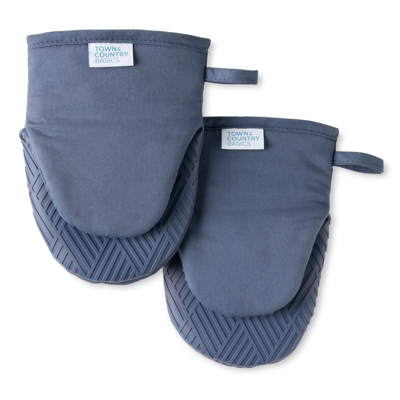 Ensemble de gants de cuisine Town & Country Living, Bleu