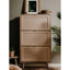 Finori vidaXL Shoe Cabinet "Bali 49A" Sonoma Oak and Cane Print