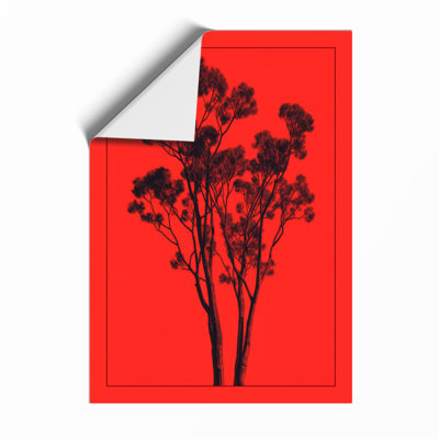 Dark Bloom Rising Botanical - Framed Print