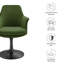 Fauteuil pivotant en velours Lippa Performance-105239667-105239674