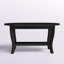 Table basse ovale 36 "avec tablette Carbin-598350989
