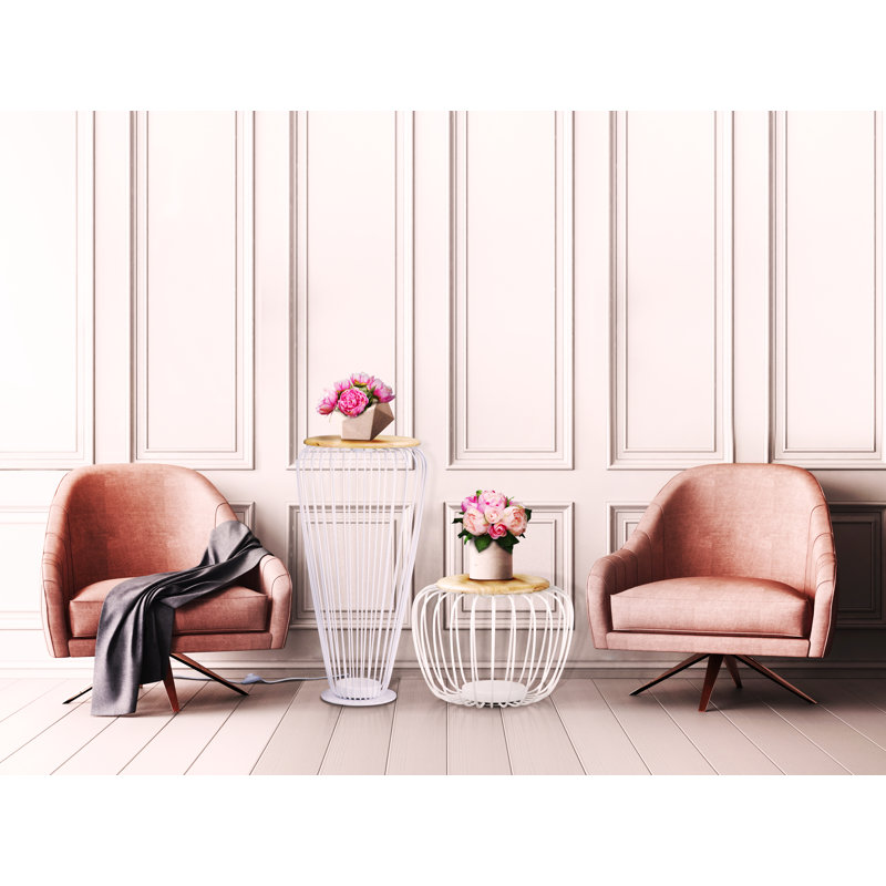 Lampe sur pied del Gunning, H 15 po x l 19,75 po x P 19,75 po