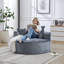 Boneless Sponge Single Sofa,fluffy Modern Sleeper Chair-531973638-506247923