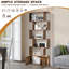 Elodia 183cm H x 70cm W Geometric Bookcase-260193313