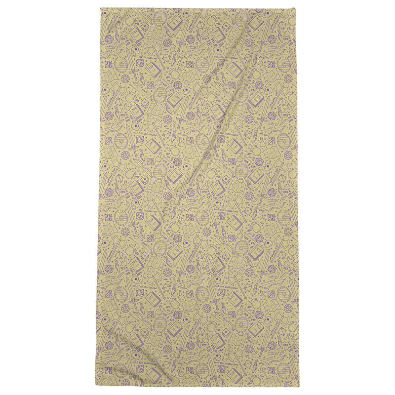Katelyn Elizabeth Beach Towel, Yellow/Purple