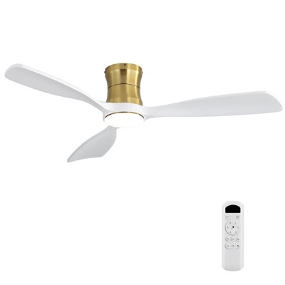 48 Inch Ceiling Fan with Light, Reversible DC Motor, Dimmable Light with Memory Function,Perfect for Bedroom, Living Room