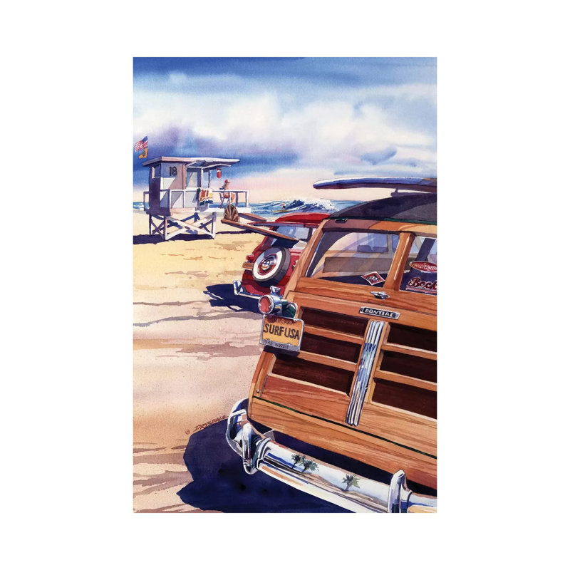 Surf USA by Bill Drysdale - Wrapped Canvas Gallery-Wrapped Canvas Giclée, 20.32 cm H x 30.48 cm W