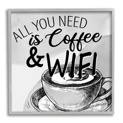 " Vintage Coffee & Wifi " by Kim Allen