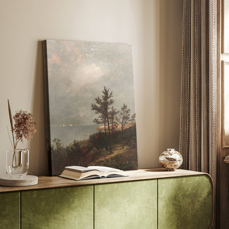 Paysage rétro CXII - galerie Cavas, H 18 po x l 12 po