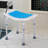 Bath Stool For Elderly, Disabled & Pregnant - 6-Level Adjustable, Non-Slip, , Blue Aluminum Product Adjustable Shower Chair Injured Expectant Mothers