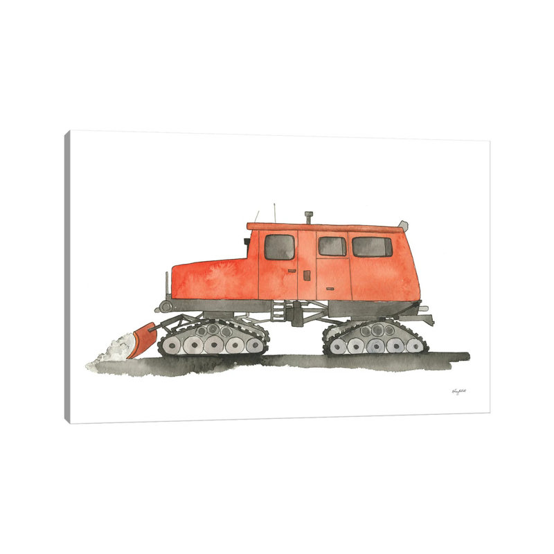 Snow Cat by Kelsey McNatt - Print on Canvas, Wrapped Canvas, 66.04 cm H x 45.72 cm W x 3.175 cm D