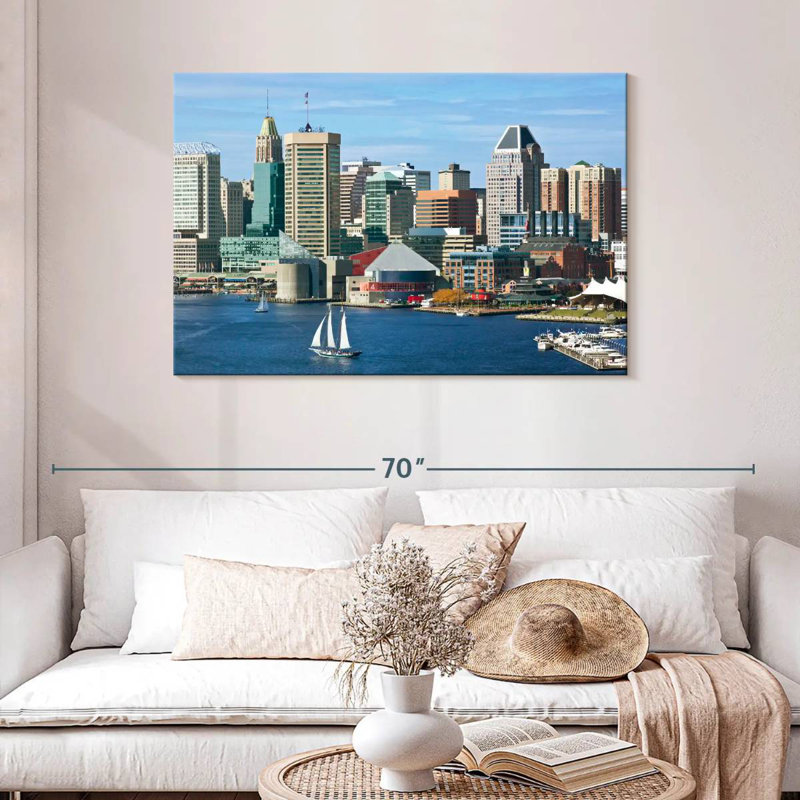 Ravi Inner Harbor Baltimore, 30" H x 45" W
