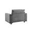 Ensemble de canapé modulaire en velours côtelé de style moderne minimaliste 3 pièces, gris, convenant à un usage quotidien-1292421950
