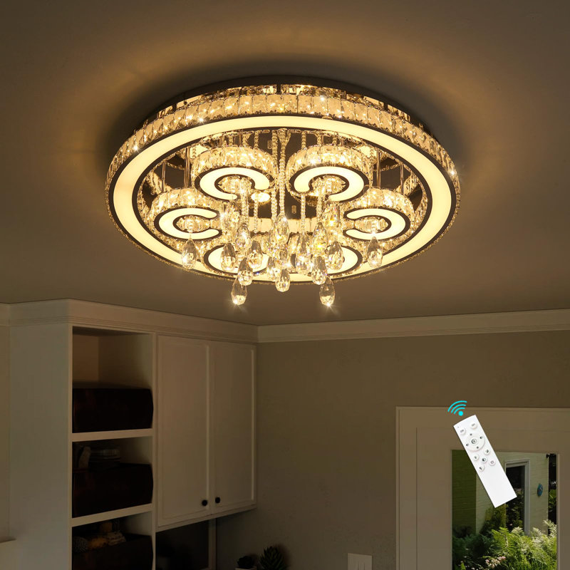 Lustre en cristal Glam, Argent argent