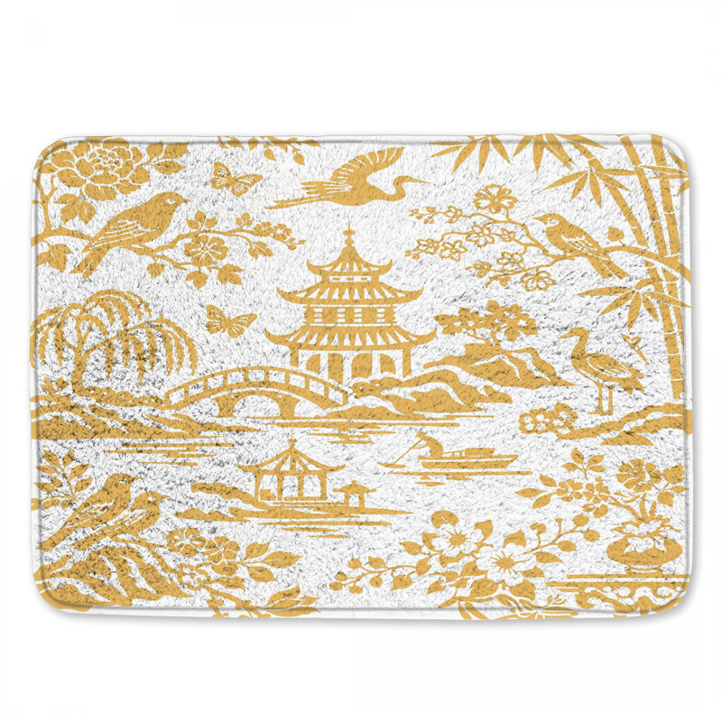 Tapis de bain chinois, 34in W x 21in L