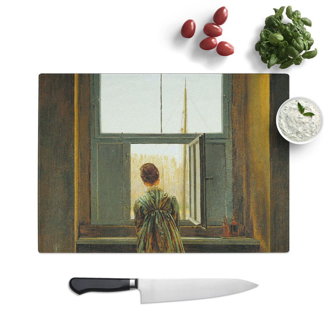Woman at the Window by Caspar David Friedrich Chopping Board