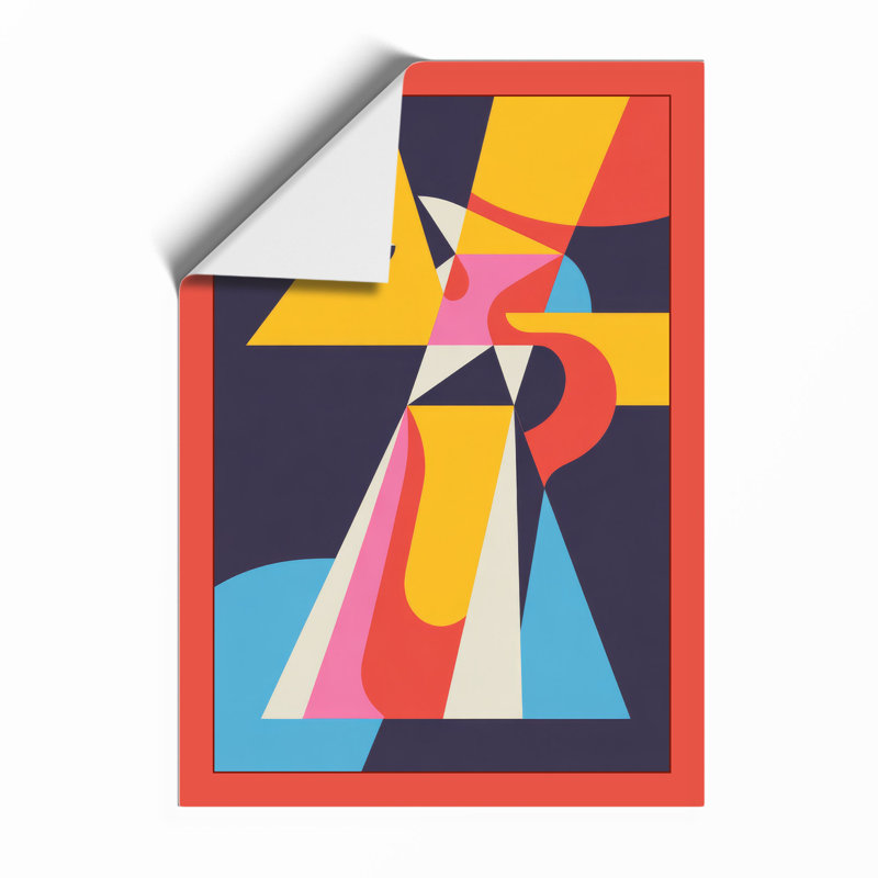 Curious Geometry Geometric - Framed Print, Unframed, A2 - 59.4 x 42.0 cm