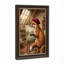 Art mural antique sur toile encadré doré pour le salon, la chambre à coucher, le bureau ou le vestibule - décoration murale décorative avec l'artiste Fox-129376191-129376193