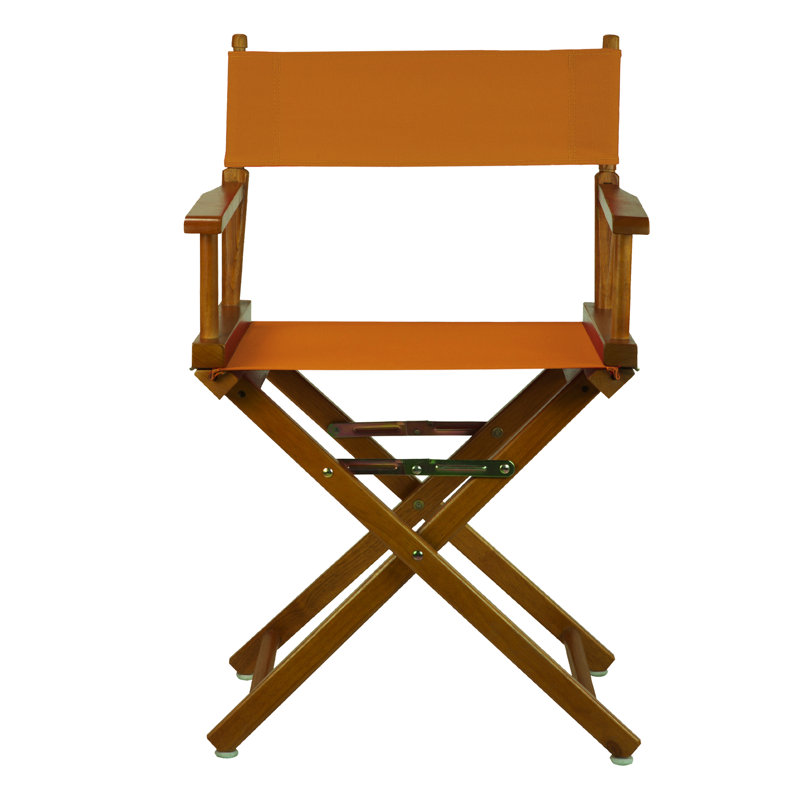 18" Folding Director Chair, Honey Oak, Mango