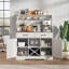 Coffee Bar Cabinet, Buffet Cabinet With Storage, Farmhouse Sideboard Kitchen Storage Cabinet