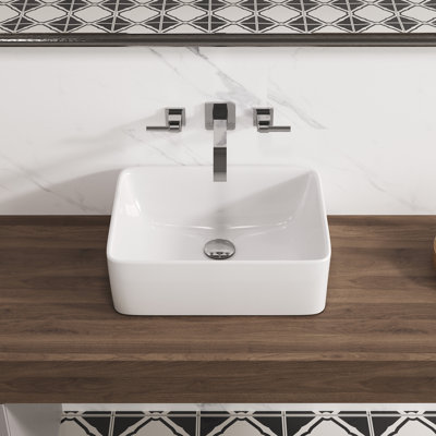 Lavabo de salle de bain rectangulaire ELLAI