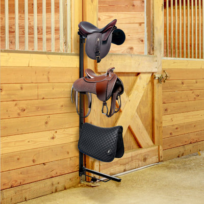 Porte-selle mural à cheval à quatre niveaux