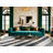 Washable Mist Gray White Striped Area Rug-1911445301