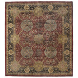 Super Lavar Wool Oriental Area Rug in Maroon/Yellow