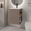Meuble-lavabo de salle de bain H 23,7 po, 1 porte, 3 tablettes-1636702329