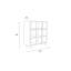 105cm H x 90cm W Cube Bookcase-69466370
