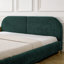 Structure de lit rembourrée de style minimaliste moderne avec tête de lit haute incurvée, support de pieds robuste en fil de qualité supérieure, matelas non inclus-159495249-159986430