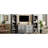 Style Tv Stand With Grey Finish, Adjustable Shelves And Storage For 70" Tvs, Rustic Living Room Furniture Entertainment Center Cabinet Mid-Century Shelves, Sideboard