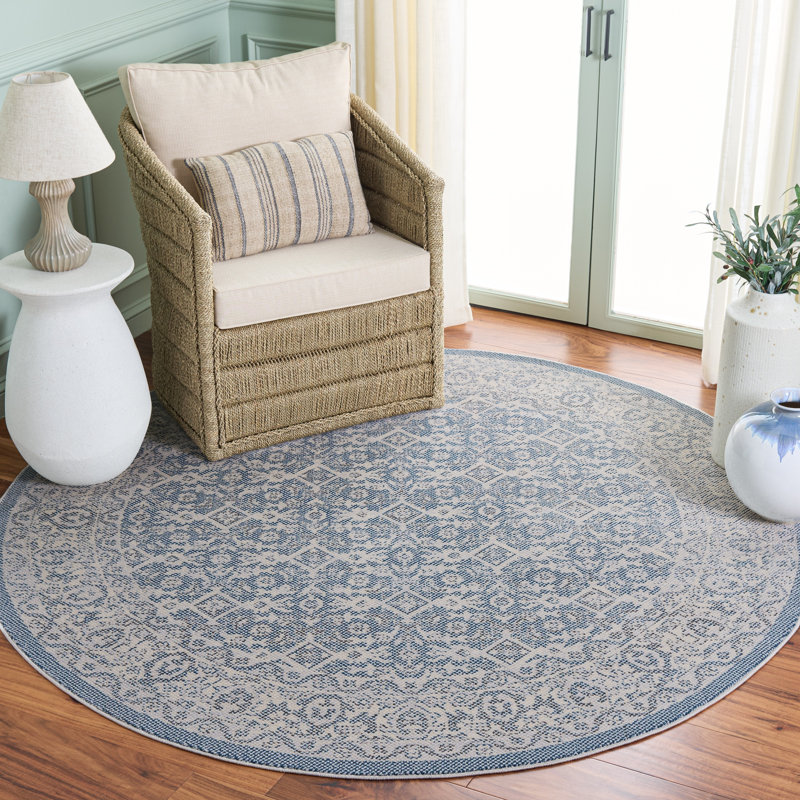 Harrison 404 Performance Oriental Rug, Round 6'7"