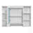 3-In-1 Bathroom Mirror Cabinet, Wall Mounted With Adjustable Shelf, Soft Close Door, And High-Definition Mirror For Storage And Vanity-573155606