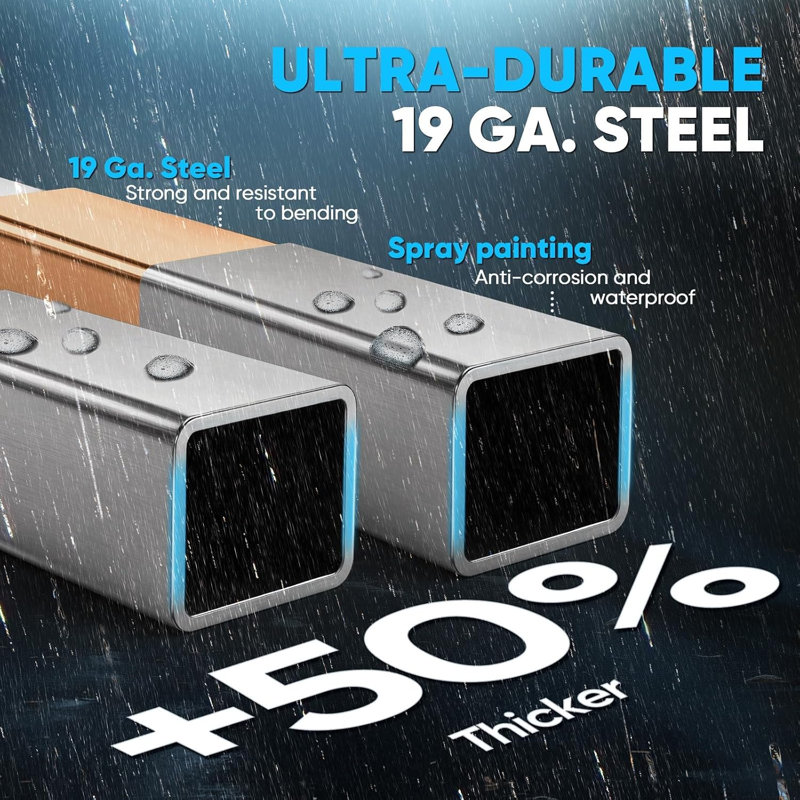 20x20 FT Heavy-Duty 2-Car Metal Carport, 30 PSF Snow Load Storm-Ready Garage, 19-Gauge Steel RV/Boat Shelter with Extended Overhang, Easy Assembly Outdoor Car Canopy