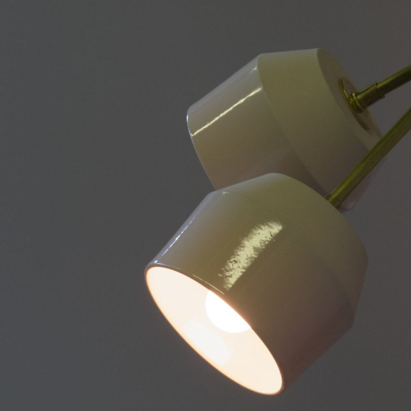 Light Brass Dimmable Forchette Pendant Chandelier, Antique Brass, Matte Gold, 11" Length x 11" Width x 21" Height