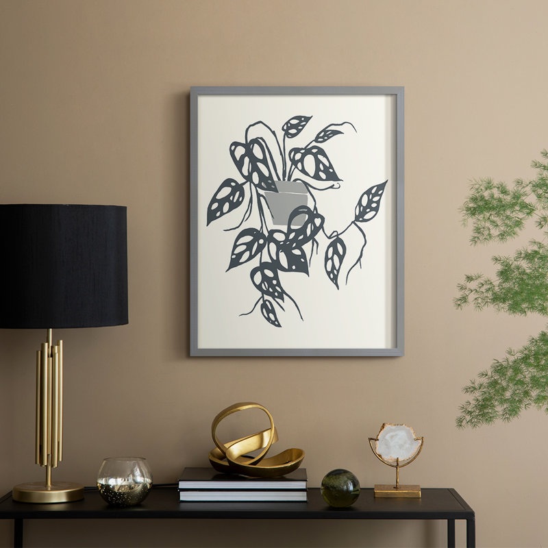 «Growing Leaves VI», H 30 po x l 24 po, Gris