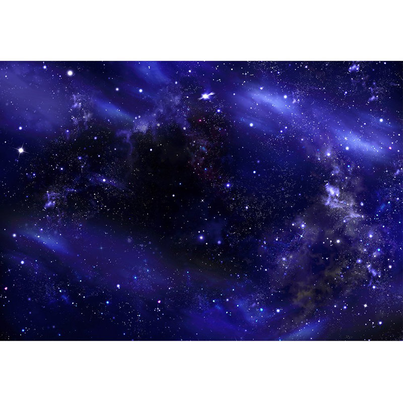 Planet In Outer Space Galaxy Peel & Stick Border, 100" L x 144" W