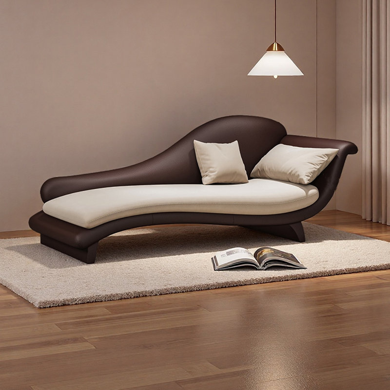 Méridiennes d'intérieur en bois Living Room, Orienté à droite, Beige