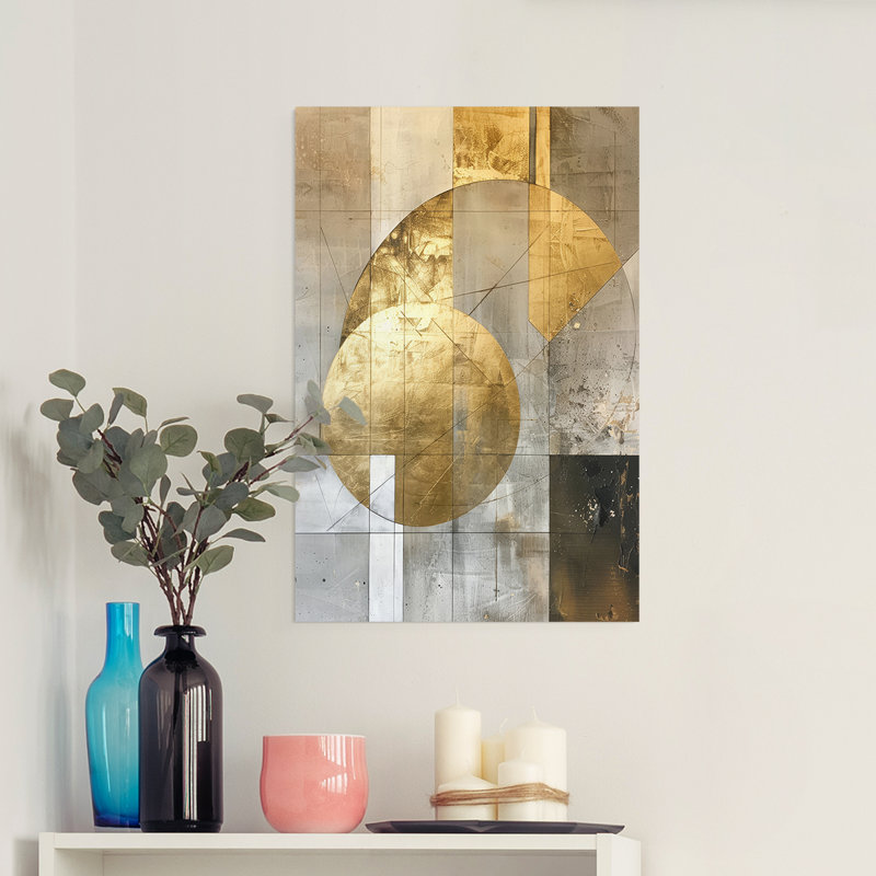 ABSTRACT Series CI - Impression sur toile seulement - NON-CADRE, H 36 po x l 24 po