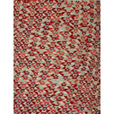 Geometric Area Rug in Red/Orange