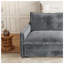 Canapé gris en velours côtelé - Coussin à 2 places avec coussins de salon-2033832807