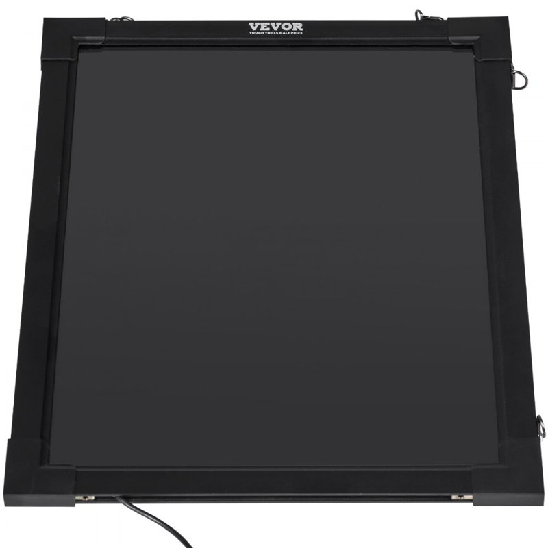 LED Message Writing Board, 16"x12" Illuminated Erasable Lighted Chalkboard, Neon Effect Menu Sign Board