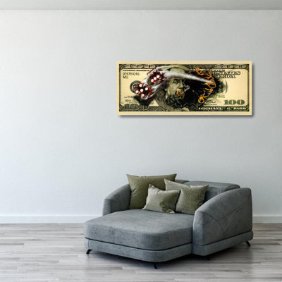 $100 Bill with Dice