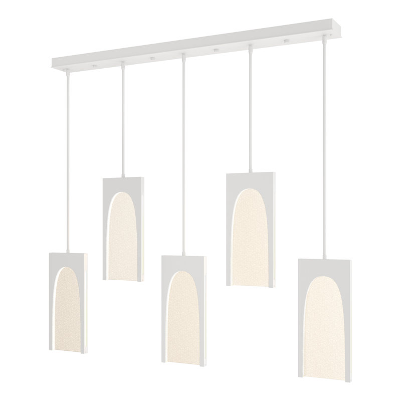 Cypress 5 - Light Kitchen Island Linear LED Pendant, White