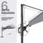 Parasol carré en porte-à-faux 116 po x 116 po, base lestée non inclus-1517878688