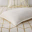 + Housse de couette très grand / très grand doré avec bordure à imprimé métallique moderne