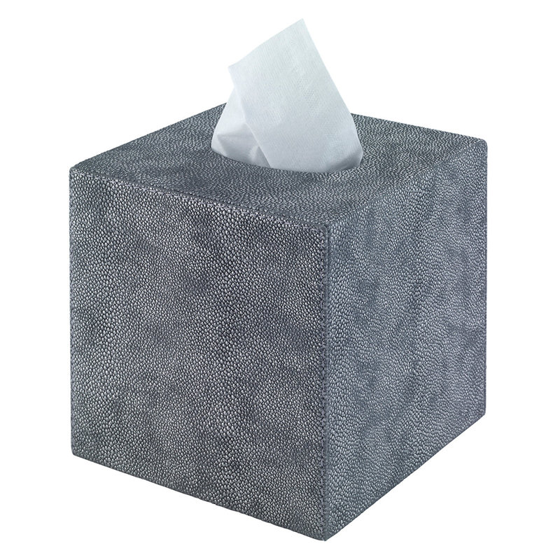Stingray Tissue Box Cover, Gray